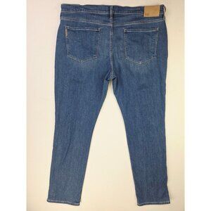 Paige Size 38X34 Mens Federal Harold Straight Blue Denim 5 Pocket Logo Tag Jeans